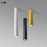 Spot LED cylindre Long moderne de Tube en aluminium monté en Surface pour le bureau de cuisine de salon d'intérieur