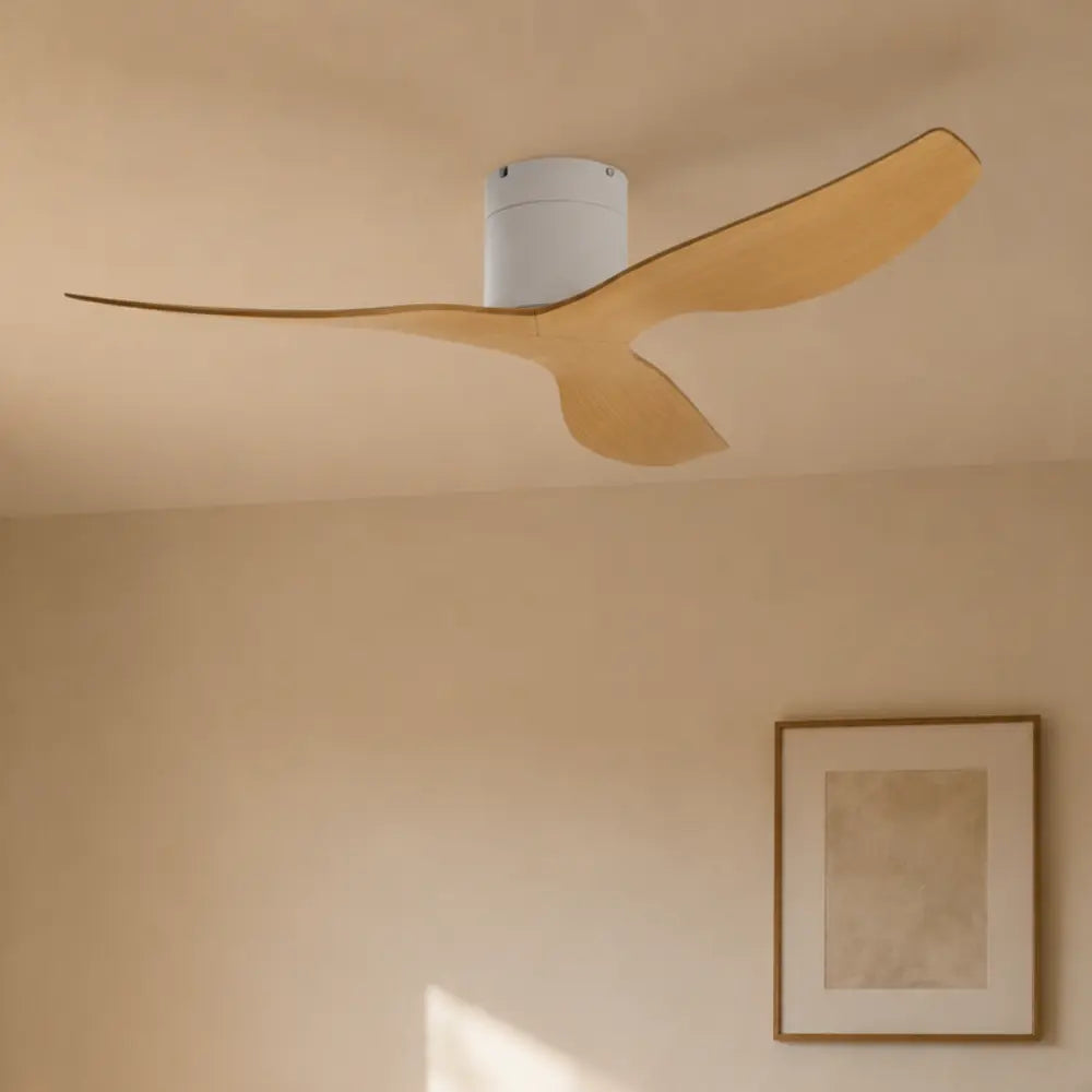 Ventilateur de Plafond Silencieux Design Plat Bois — Carline