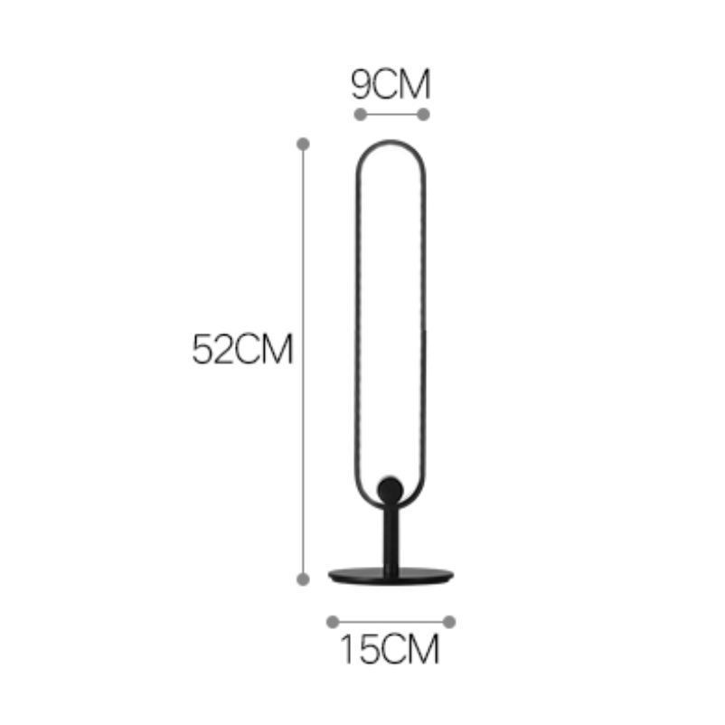 Lampe à poser industriel LED minimaliste en métal Hevenly