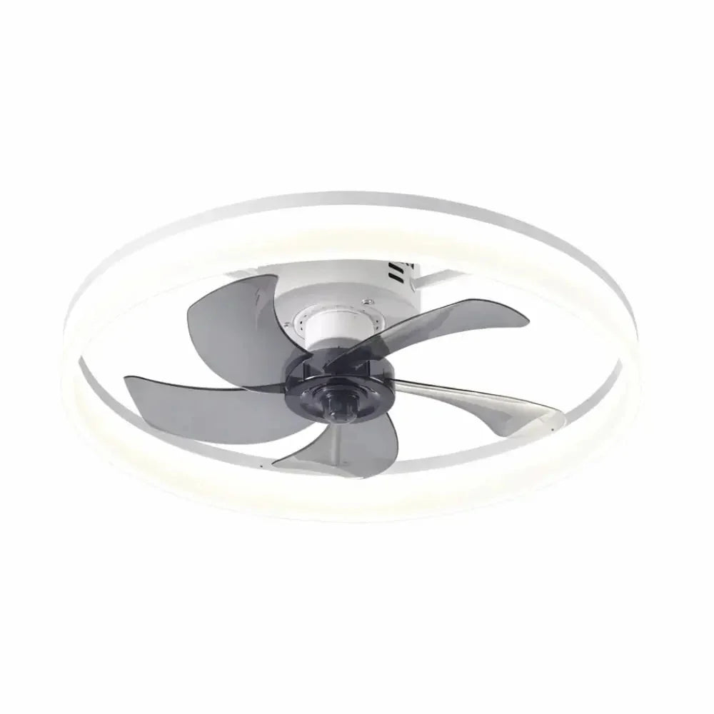 Ventilateur de plafond compact à anneau lumineux intégré — Cassis
