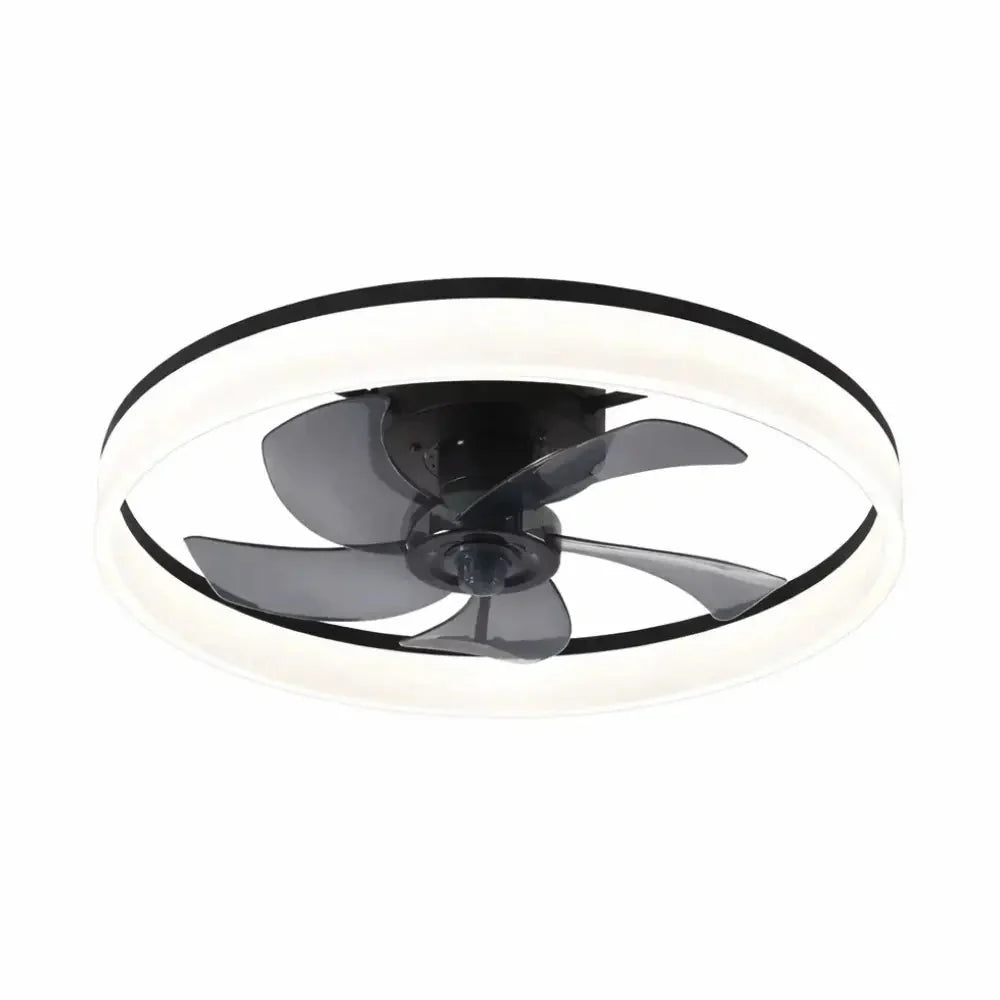 Ventilateur de plafond compact à anneau lumineux intégré — Cassis