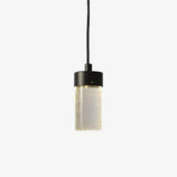 Suspension design cylindre en verre de plusieurs longueur