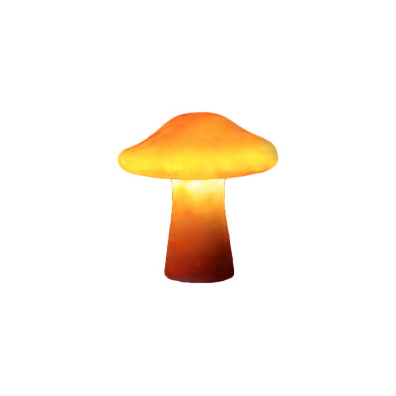 Lampe de jardin en forme de champignon en résine orange — Rondelle