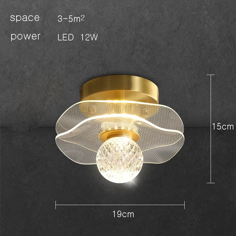 Modern Led personalized decoration lotus leaf garden wall lamp, bedside bedroom, living room, staircase, corridor, kitchen backg