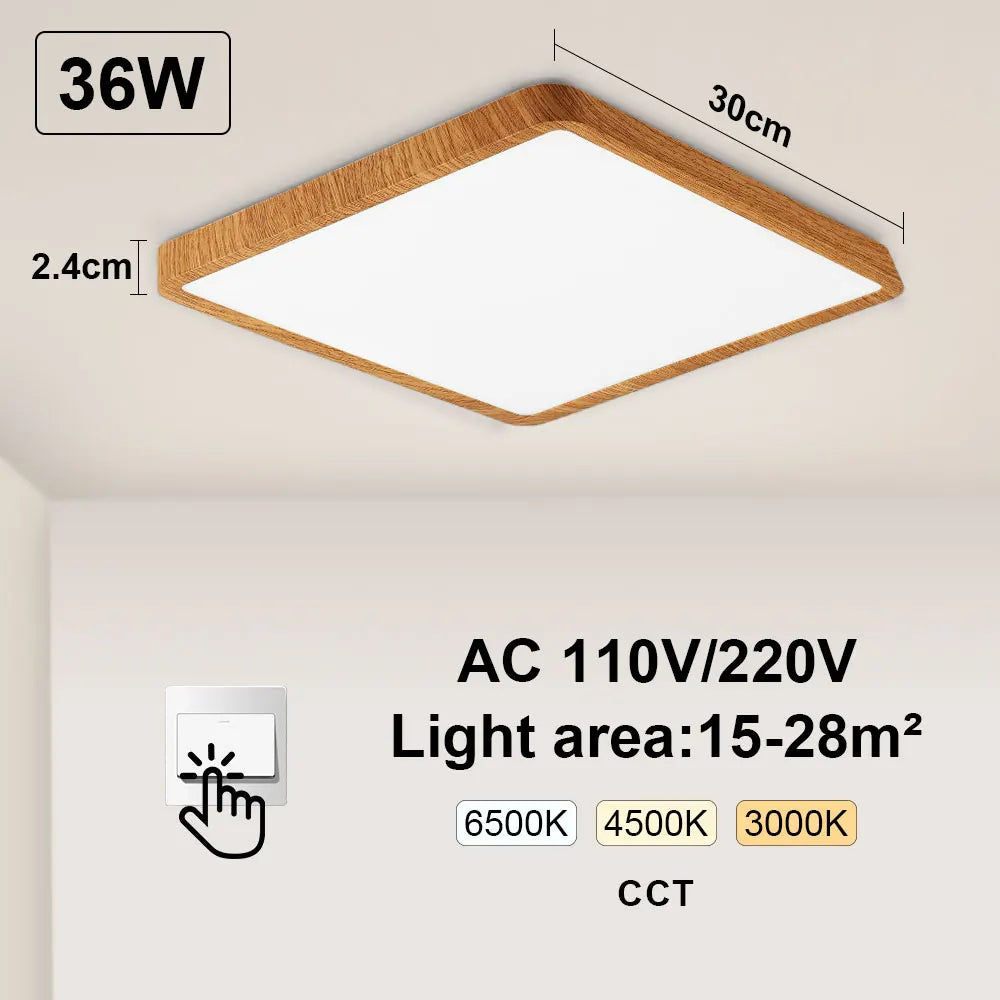 Tuya Smart LED plafonnier App commande vocale Alexa Google télécommande plafonniers carrés salon chambre éclairage