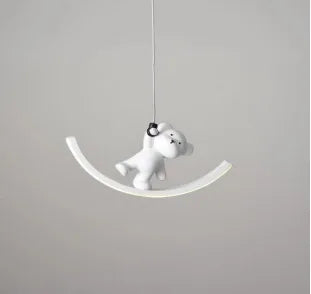 suspension lumineuse dauphin ours pour chambre enfant