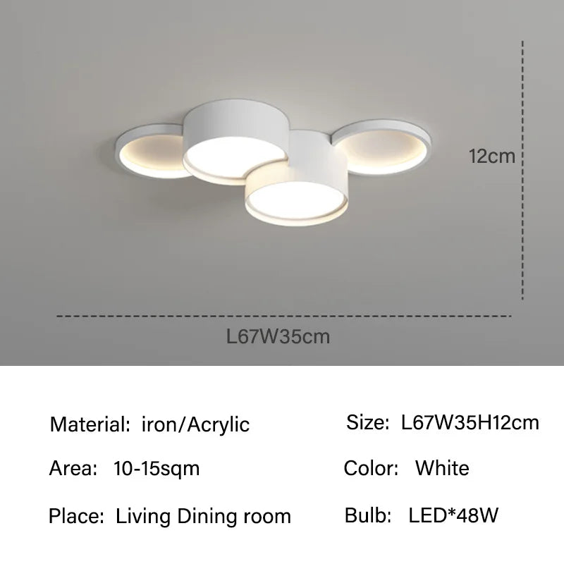 lustre moderne à leds pour un éclairage intérieur élégant