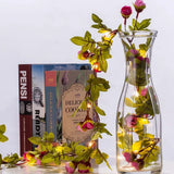 guirlande de roses artificielles lumineuse pour décoration féerique