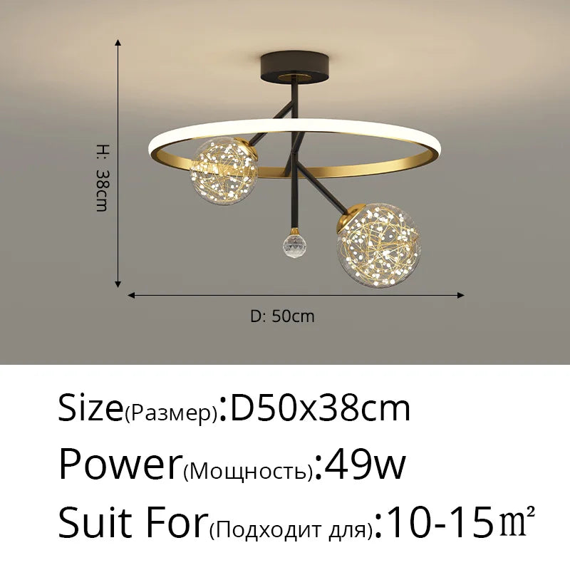 lustre nordique design pour éclairage intérieur moderne élégant