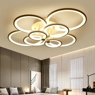 plafonnier led moderne à intensité variable pour intérieur