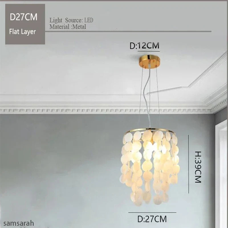 suspension en métal doré pour intérieur élégant