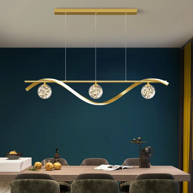 Modern Full Star Dining Room Chandelier Living Room, Kitchen Dining Table, Bedroom Office Gold Decorative Lighting Chandelier