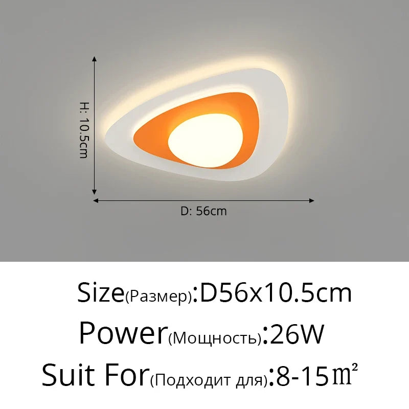 lustre led moderne nordique simple pour éclairage chaud