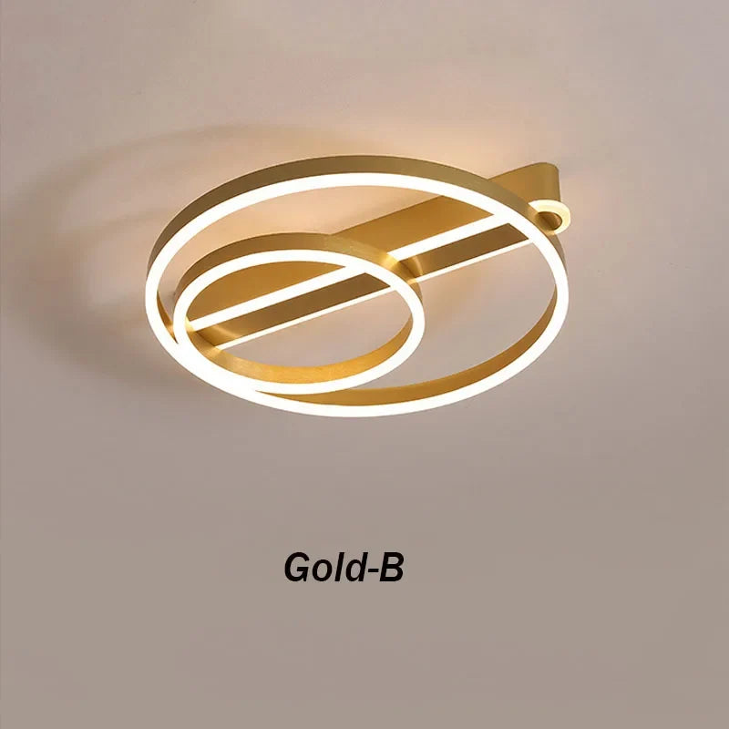 plafonnier led simple acrylique circulaire style nordique