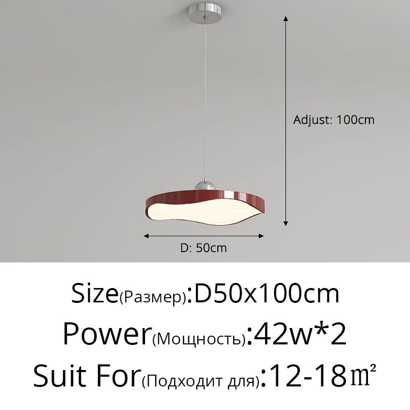 lustre rond moderne minimaliste protection des yeux