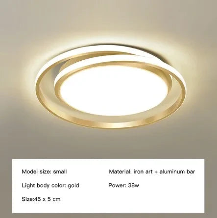 lustre led rond télécommandé style moderne simple