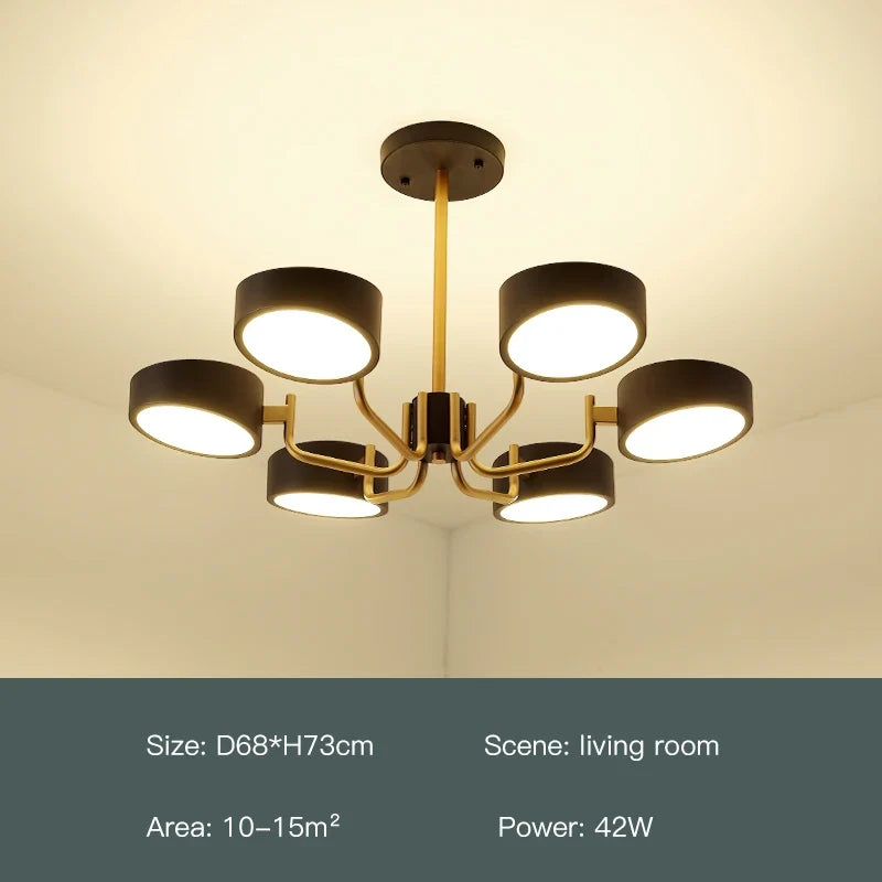 lustre moderne simple pour éclairage intérieur design élégant