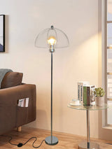 lampadaire led rétro en acrylique avec abat-jour coloré nordique
