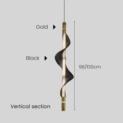 suspension design nordique tube lumineux pour intérieur décoratif