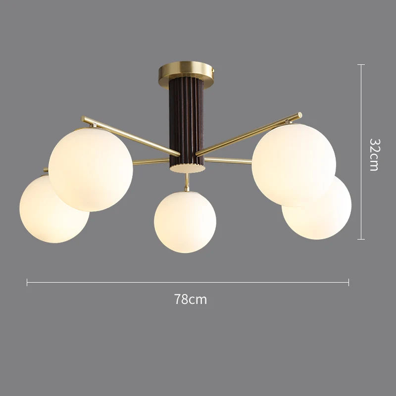 lustre japonais en cuivre style rétro médiéval pour intérieur élégant