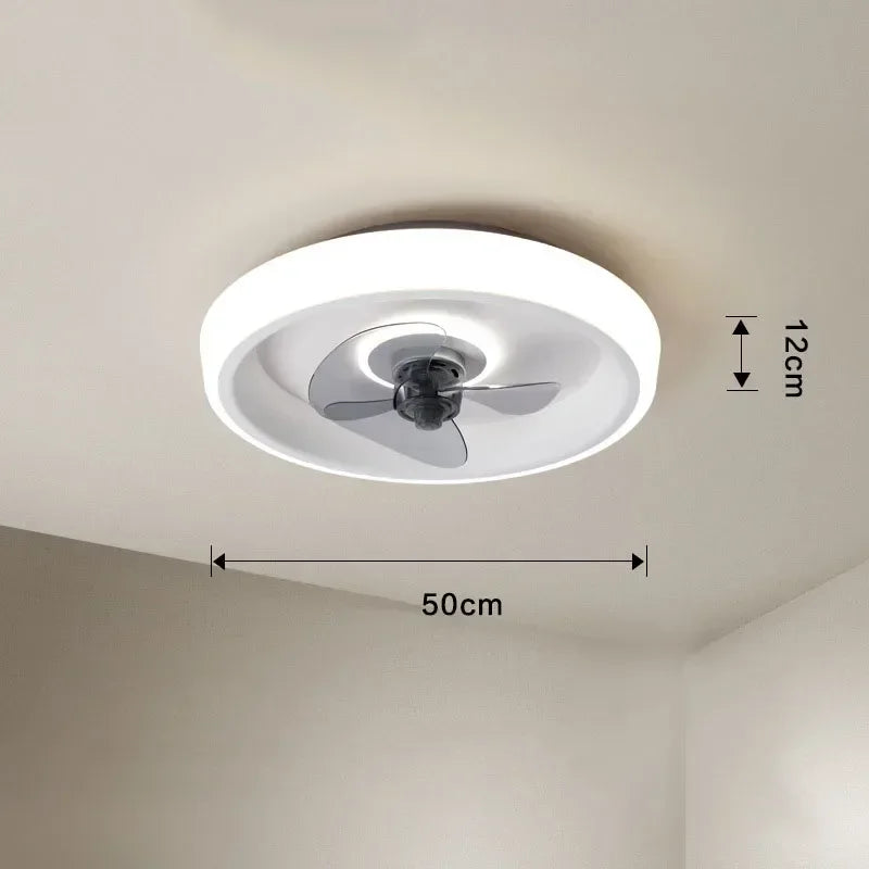 ventilateur silencieux avec lames invisibles et éclairage intégré