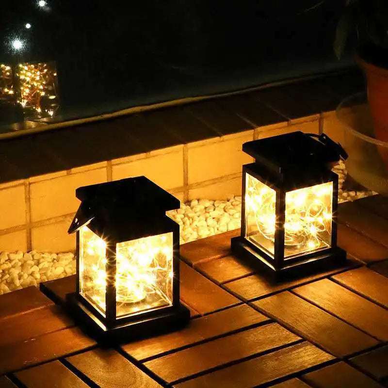 lampes solaires extérieures lanternes décoratives pour jardin et balcon
