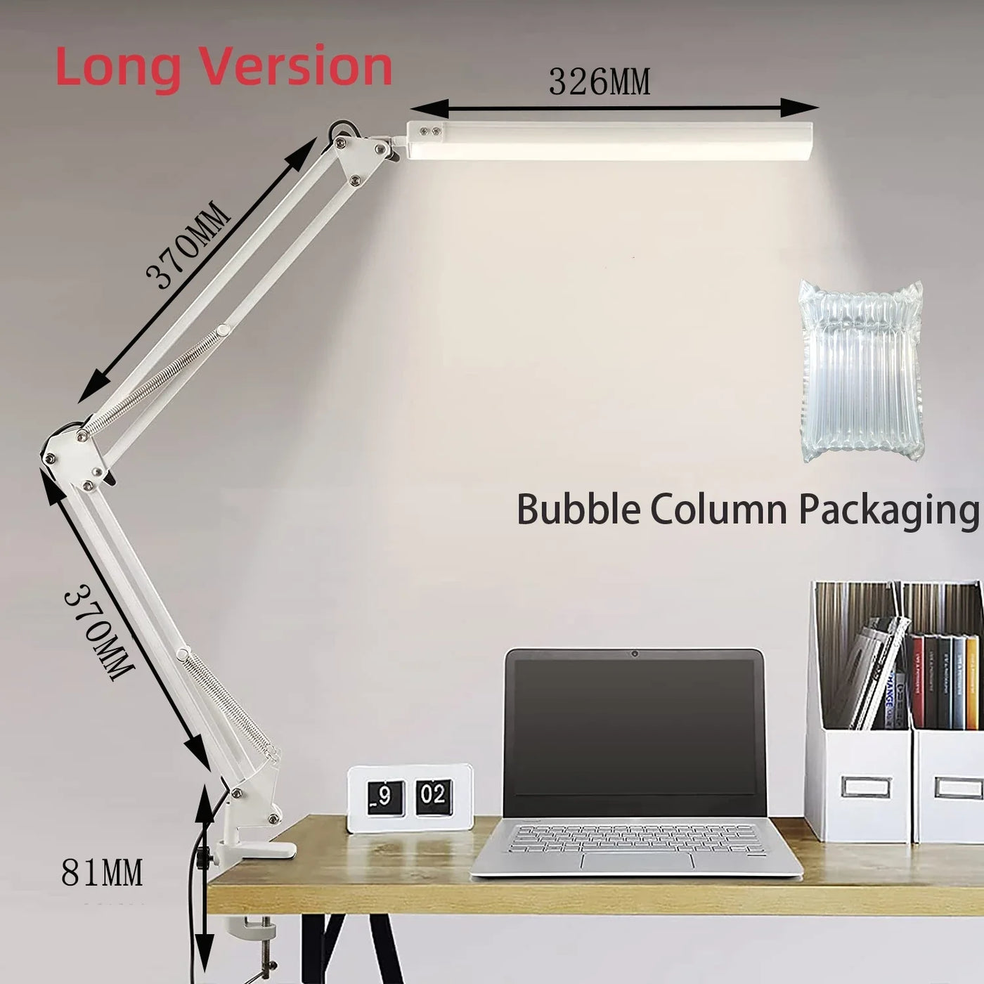 Lampe de bureau LED avec pince 10W