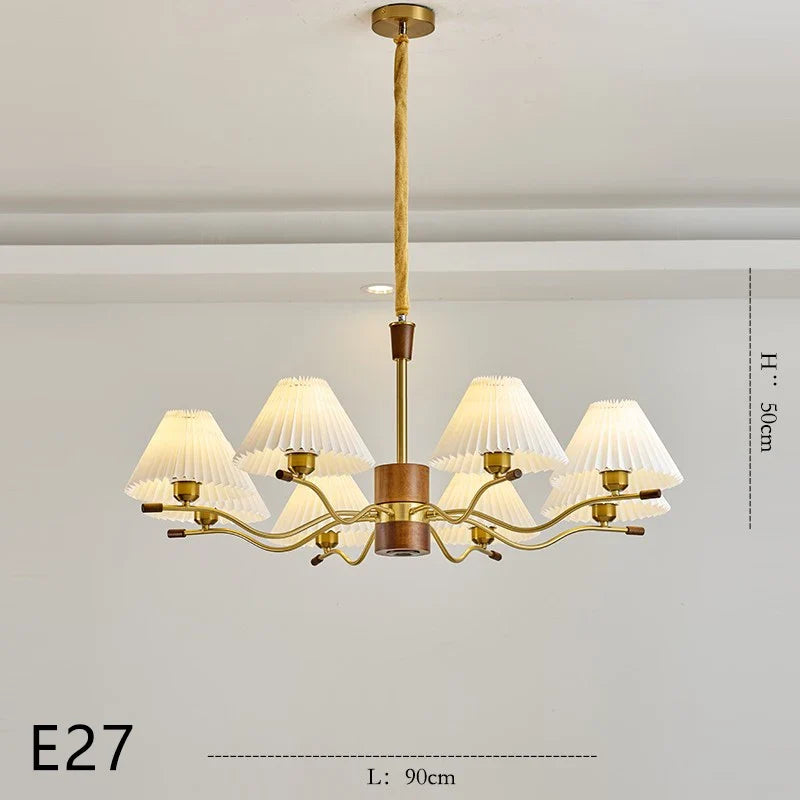 lustre en bois pour décoration luminaire suspendu