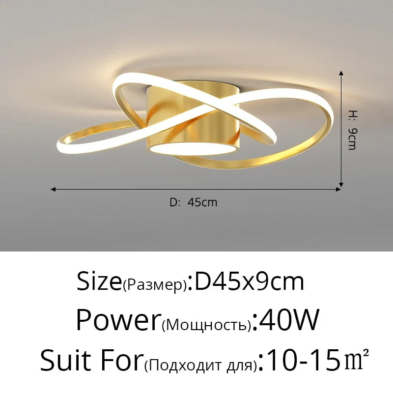 lustre moderne led pour décoration intérieure nordique élégante