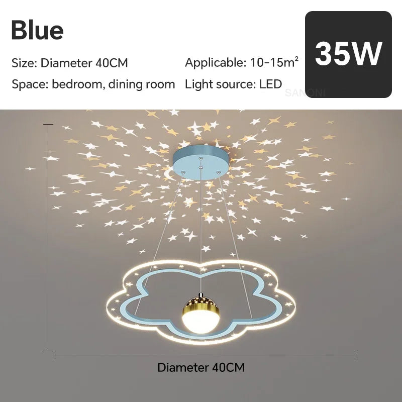 suspension led moderne décorative pour enfants