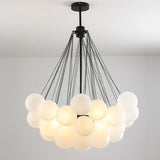 suspension en verre nordique design pour décoration intérieure luxe
