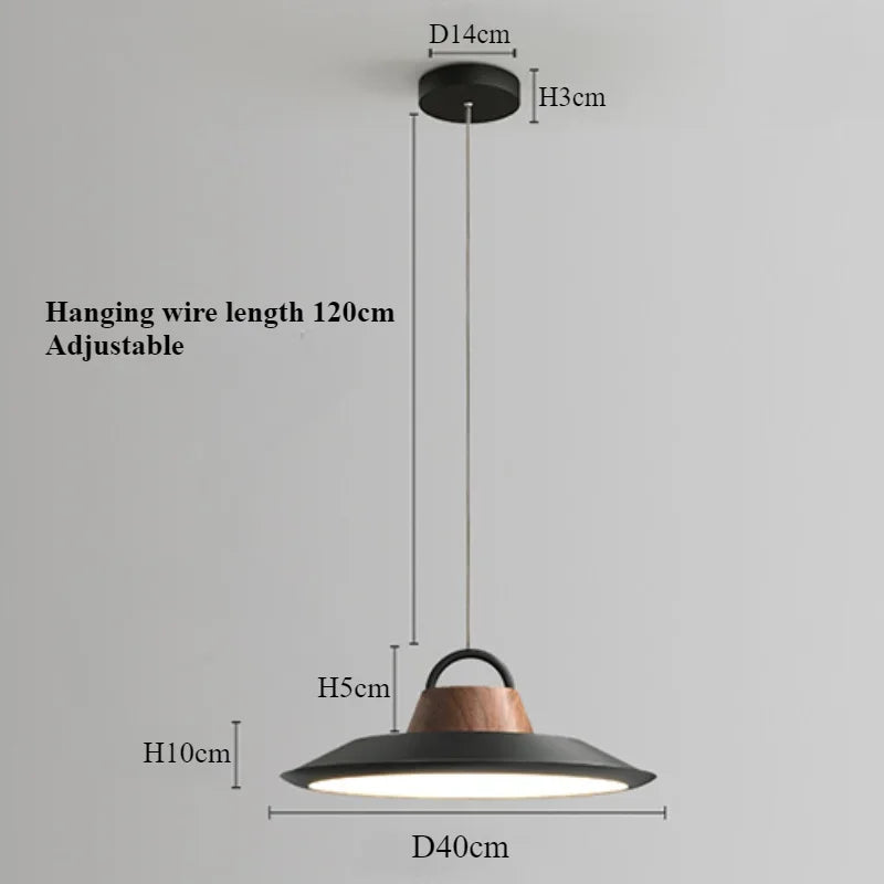 suspension design en forme de chapeau de pêcheur pour intérieur moderne