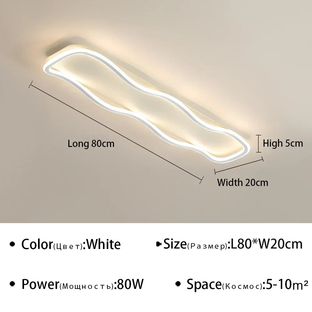 lustre moderne à leds pour décoration intérieure