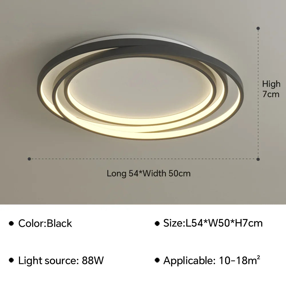 lustre led ultra mince moderne pour décoration intérieure