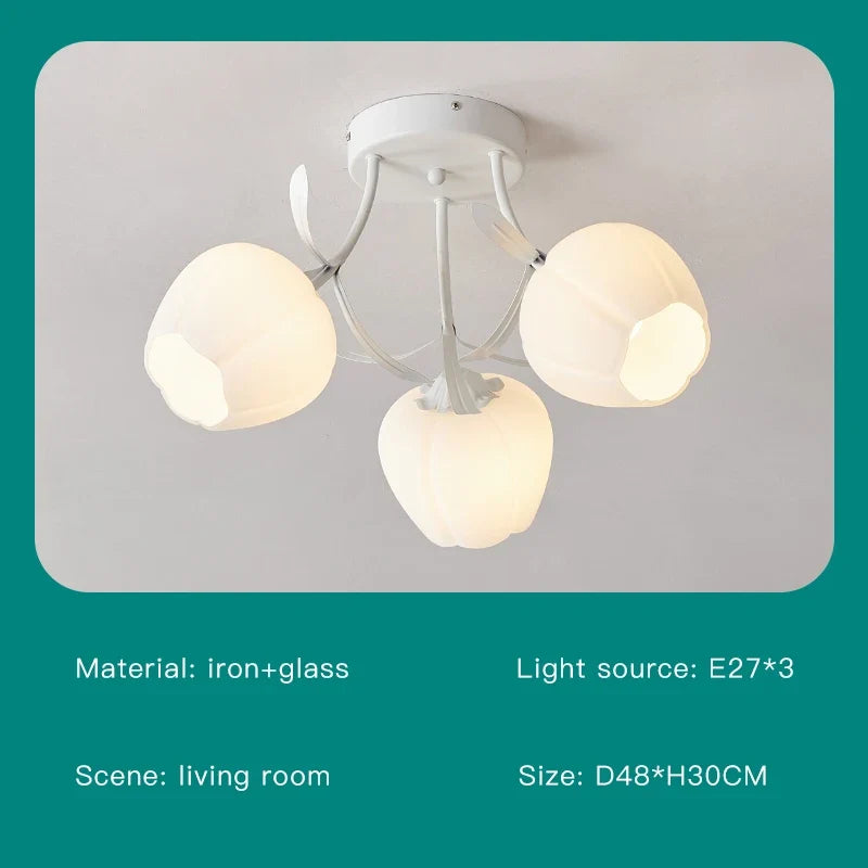 lustre créatif fleurs décoration nordique pour intérieur moderne