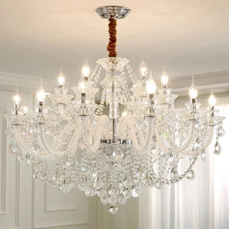lustre moderne en cristal design pour décoration intérieure