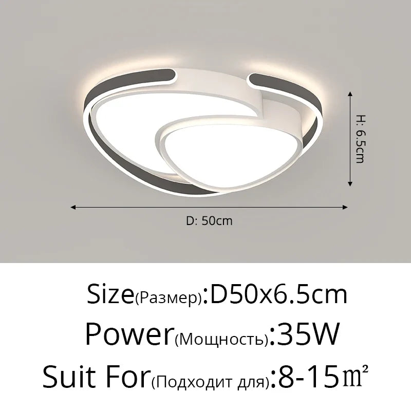 lampe led encastrée ronde simple pour maison moderne nordique