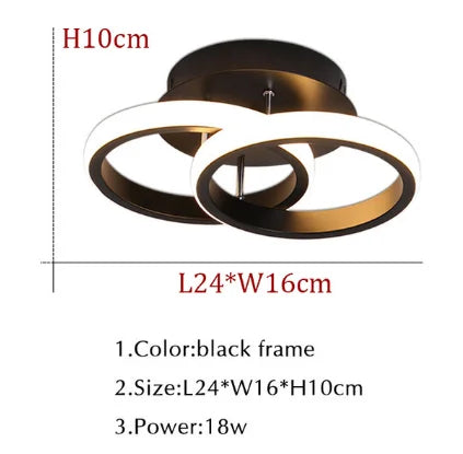 lustre led moderne pour allée couloir et intérieur