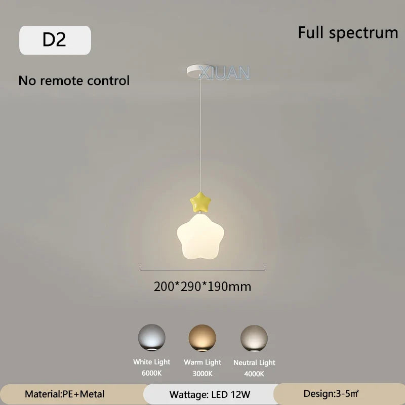 suspension modernes nuage lune étoile pour enfant