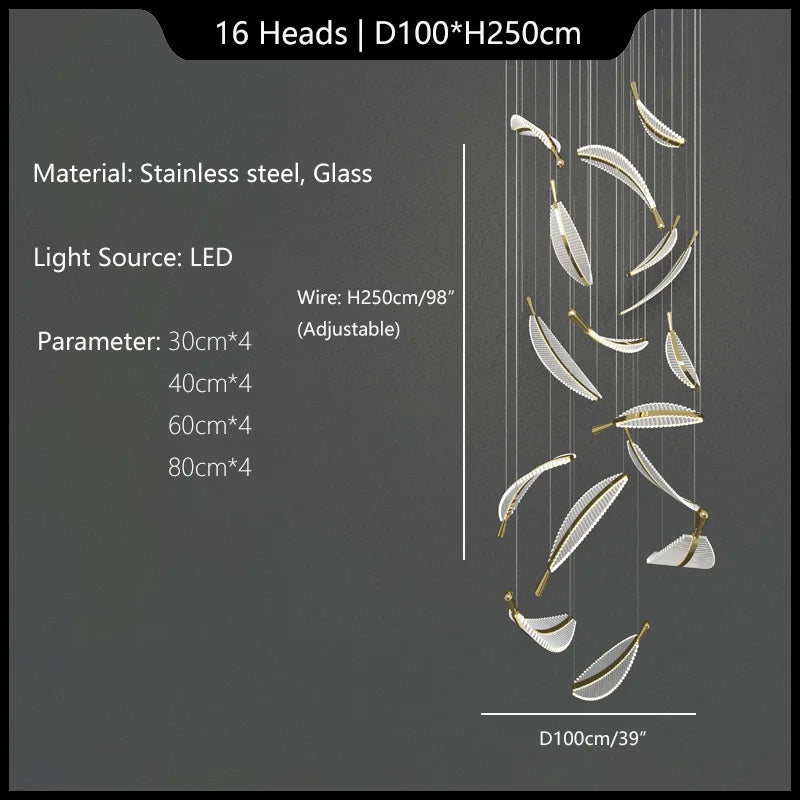 lustre suspendu en verre design pour intérieur élégant