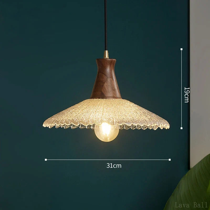 lustre suspension en laiton et verre pour décoration intérieure