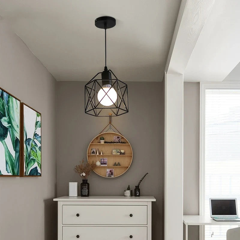 suspension moderne en fer pour décoration intérieure élégante