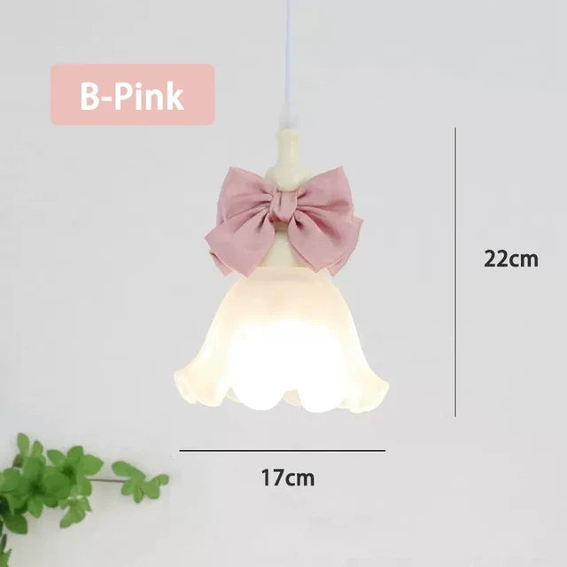 suspension romantiques pour enfants avec abat-jour en verre