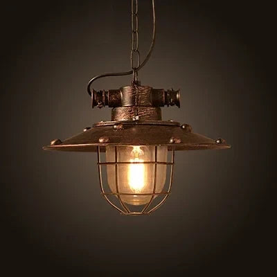 Suspension rétro de Style industriel lampe suspendue Vintage avec ampoule Led E27 dortoir salle à manger cuisine Bar