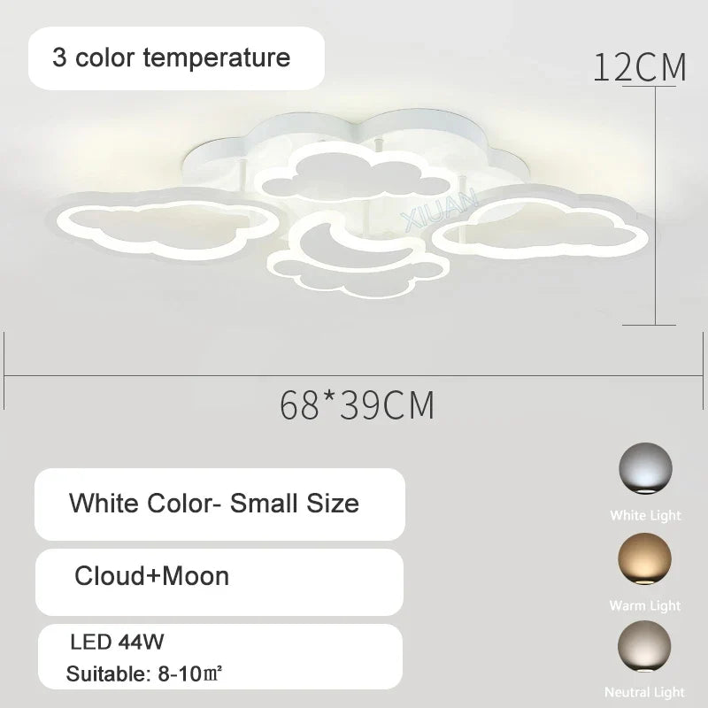 Plafonniers pour chambre d'enfant Pépinière LED Princesse Bébé