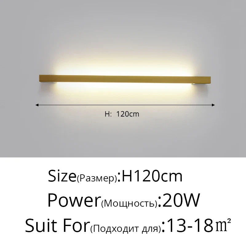 Applique murale à bande LED minimaliste moderne