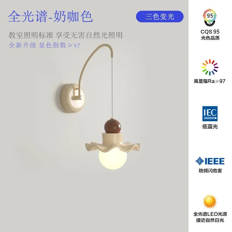 suspension fleur en éclairage nordique pour enfants et décorations