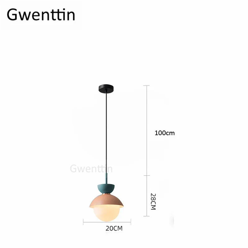 suspension en verre moderne pour décoration intérieure élégante