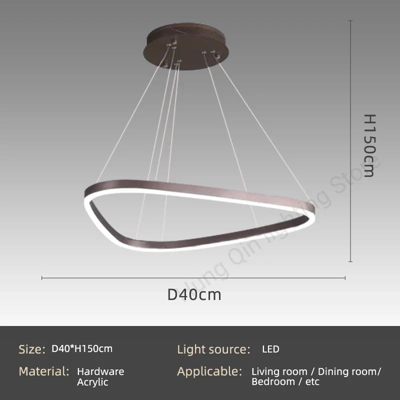 suspension moderne design pour éclairage intérieur élégant