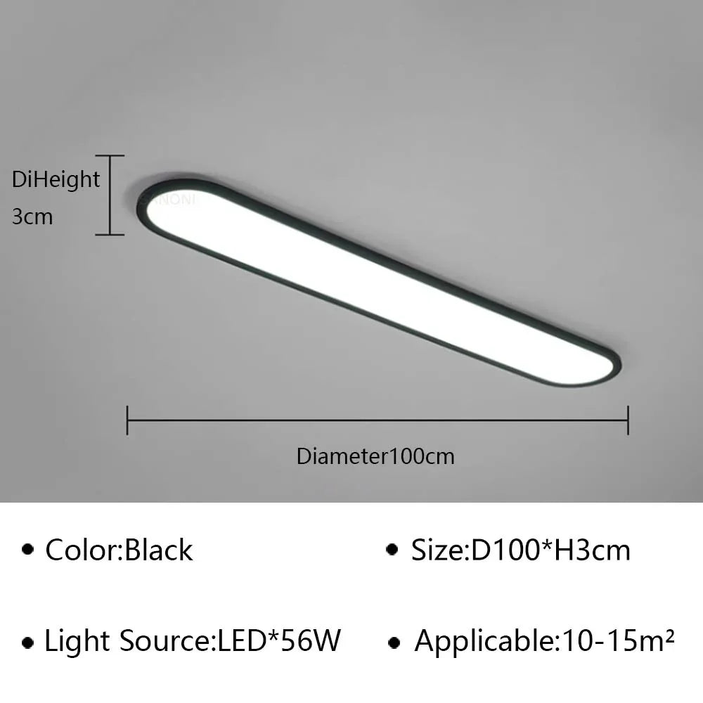 plafonnier led ultra fin moderne pour intérieur élégant et contemporain